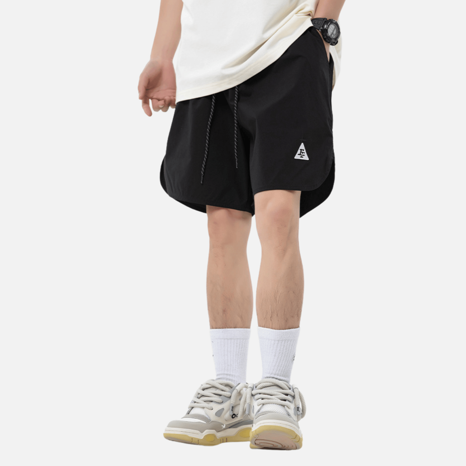 Style Core Aesthetics, New Style Trends Curved Hem Pocket Shorts Style Core Aesthetics, New Style Trends Curved Hem Pocket Shorts