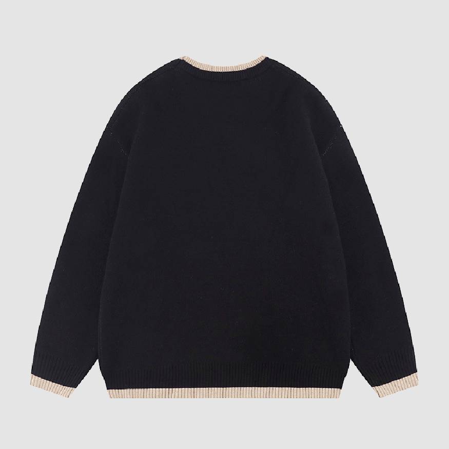 Style Core Aesthetics, New Style Trends Cute Bear Print Knit Sweater + Bear Mini Bag Style Core Aesthetics, New Style Trends Cute Bear Print Knit Sweater + Bear Mini Bag