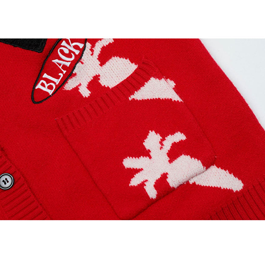 Style Core Aesthetics, New Style Trends Cute Carrot Pattern Cardigan Sweater Style Core Aesthetics, New Style Trends Cute Carrot Pattern Cardigan Sweater