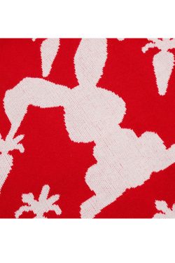 Style Core Aesthetics, New Style Trends Cute Carrot Pattern Cardigan Sweater