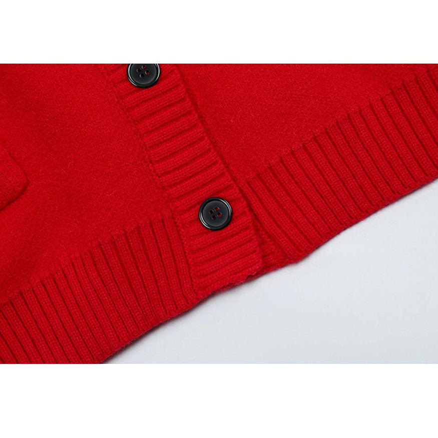 Style Core Aesthetics, New Style Trends Cute Carrot Pattern Cardigan Sweater Style Core Aesthetics, New Style Trends Cute Carrot Pattern Cardigan Sweater