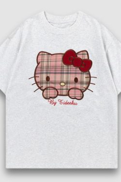 Style Core Aesthetics, New Style Trends Cute Cat Pattern Printed Tee