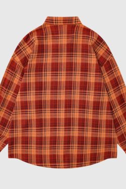 Style Core Aesthetics, New Style Trends Cute Cat Plaid Shirt