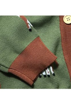 Style Core Aesthetics, New Style Trends Cute Dog Pattern Cardigan Sweater