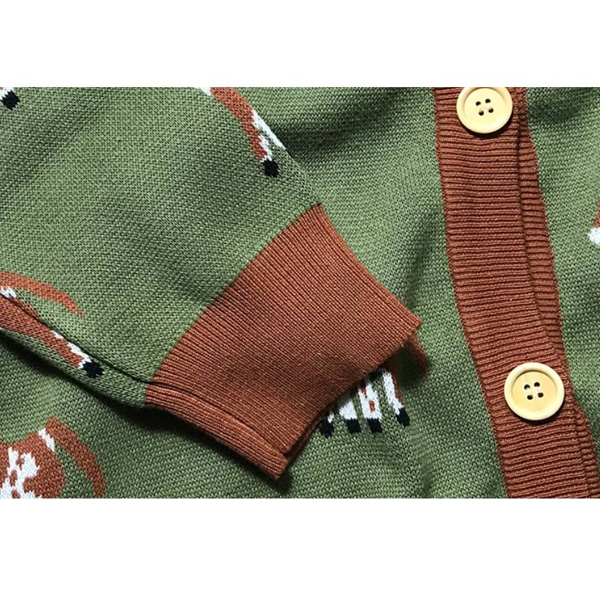 Style Core Aesthetics, New Style Trends Cute Dog Pattern Cardigan Sweater Style Core Aesthetics, New Style Trends Cute Dog Pattern Cardigan Sweater