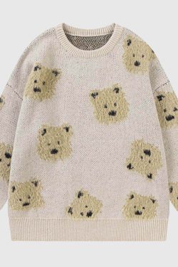 Style Core Aesthetics, New Style Trends Cute Dog Pattern Sweater