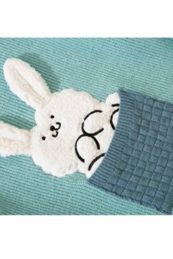 Style Core Aesthetics, New Style Trends Cute Pocket Rabbit Knit Sweater