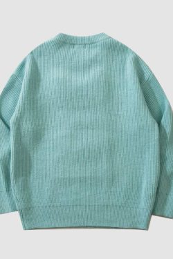 Style Core Aesthetics, New Style Trends Cute Pocket Rabbit Knit Sweater