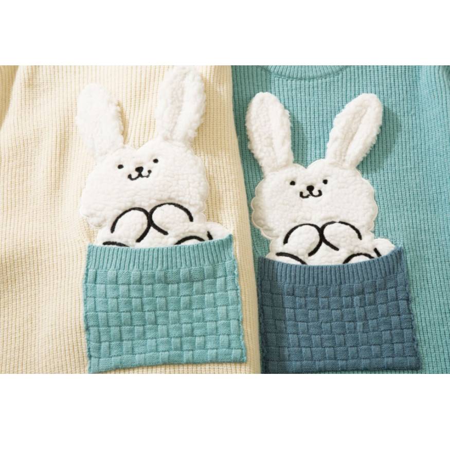 Style Core Aesthetics, New Style Trends Cute Pocket Rabbit Knit Sweater Style Core Aesthetics, New Style Trends Cute Pocket Rabbit Knit Sweater