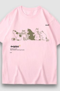Style Core Aesthetics, New Style Trends Cute Queue Illustration Print Tee