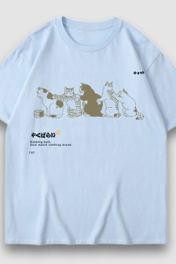 Style Core Aesthetics, New Style Trends Cute Queue Illustration Print Tee