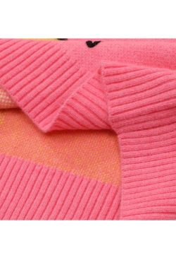 Style Core Aesthetics, New Style Trends Cute Rabbit & Star Pattern Sweater