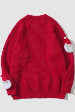 Style Core Aesthetics, New Style Trends Cute Santa Doll Sweater