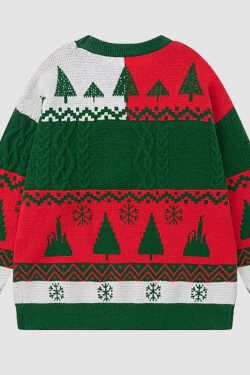 Style Core Aesthetics, New Style Trends Cute Santa Embroidered Pullover