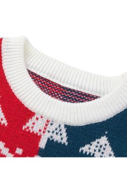 Style Core Aesthetics, New Style Trends Cute Santa Embroidered Pullover