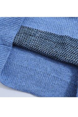 Style Core Aesthetics, New Style Trends Cute Shark Pattern Turtleneck Knit Sweater