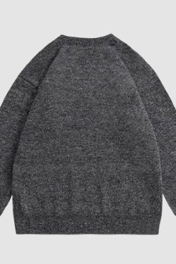 Style Core Aesthetics, New Style Trends Dancing Goat Pattern Sweater