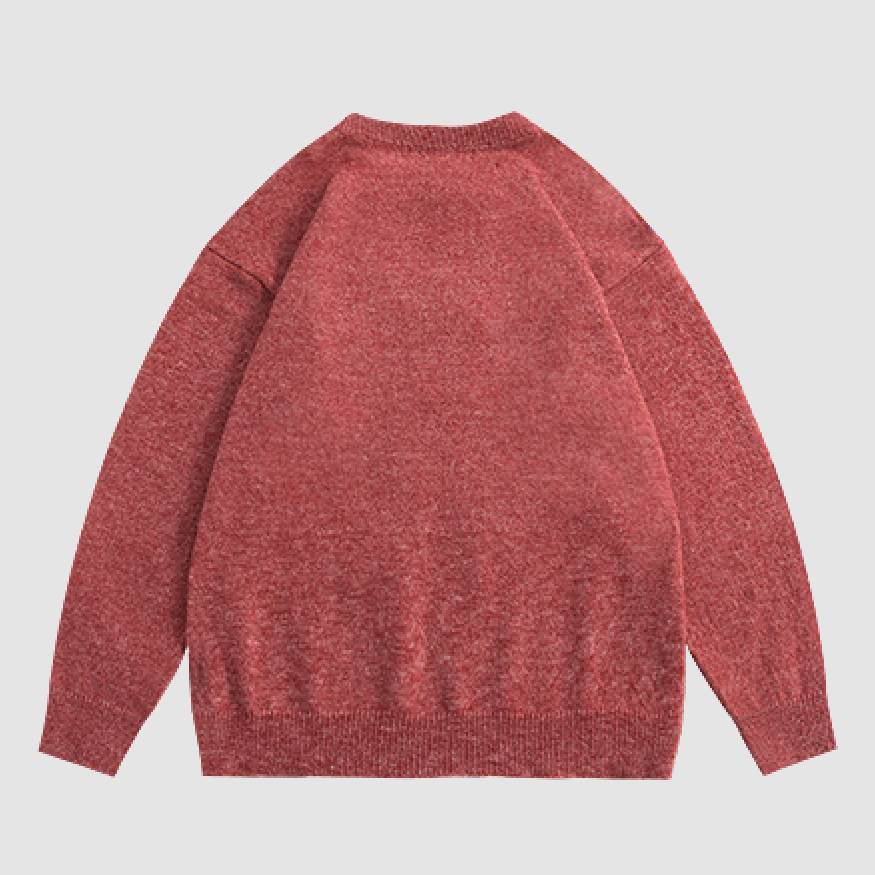 Style Core Aesthetics, New Style Trends Dancing Goat Pattern Sweater Style Core Aesthetics, New Style Trends Dancing Goat Pattern Sweater