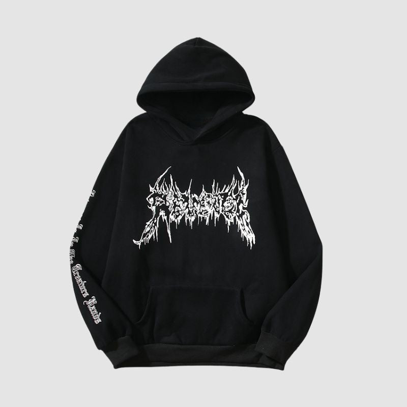 Style Core Aesthetics, New Style Trends Dark Style Skull Line Hoodies Style Core Aesthetics, New Style Trends Dark Style Skull Line Hoodies
