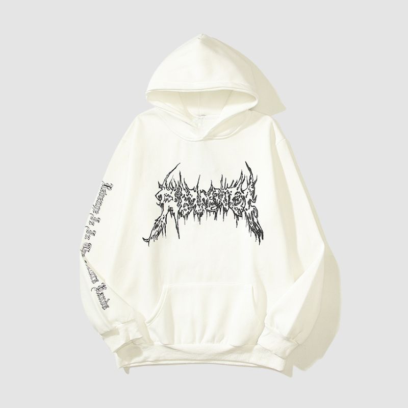 Style Core Aesthetics, New Style Trends Dark Style Skull Line Hoodies Style Core Aesthetics, New Style Trends Dark Style Skull Line Hoodies