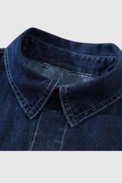 Style Core Aesthetics, New Style Trends Denim Multi-pocket Shirts
