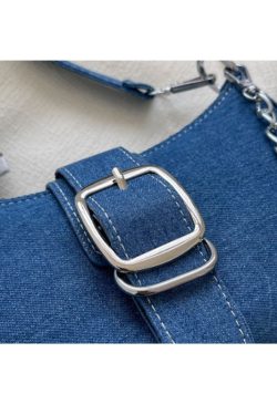 Style Core Aesthetics, New Style Trends Denim Shoulder Baguette Bag