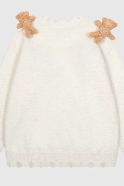 Style Core Aesthetics, New Style Trends Detachable Bear Knit Sweater