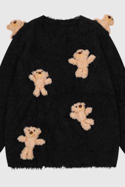 Style Core Aesthetics, New Style Trends Detachable Bear Sweater