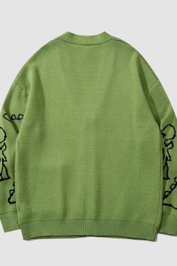 Style Core Aesthetics, New Style Trends Dinosaur Cardigan Sweater