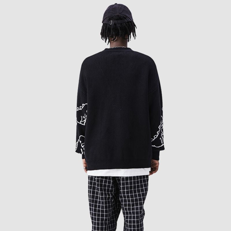 Style Core Aesthetics, New Style Trends Dinosaur Cardigan Sweater Style Core Aesthetics, New Style Trends Dinosaur Cardigan Sweater