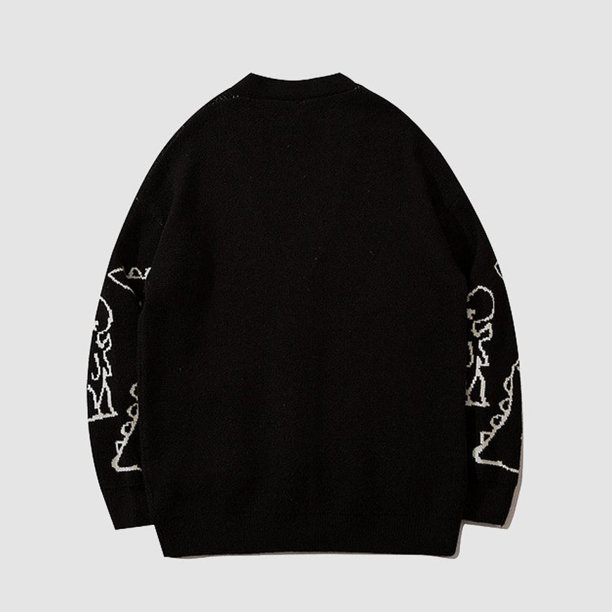 Style Core Aesthetics, New Style Trends Dinosaur Cardigan Sweater Style Core Aesthetics, New Style Trends Dinosaur Cardigan Sweater