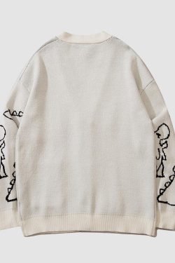 Style Core Aesthetics, New Style Trends Dinosaur Cardigan Sweater