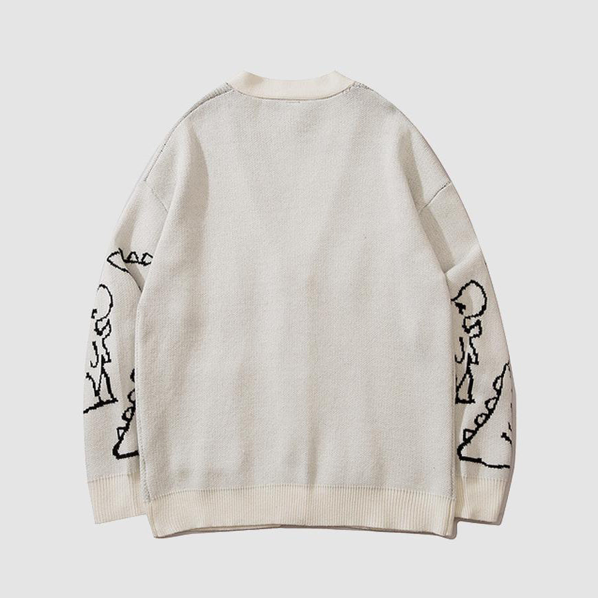 Style Core Aesthetics, New Style Trends Dinosaur Cardigan Sweater Style Core Aesthetics, New Style Trends Dinosaur Cardigan Sweater