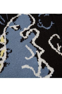 Style Core Aesthetics, New Style Trends Dinosaur Cardigan Sweater