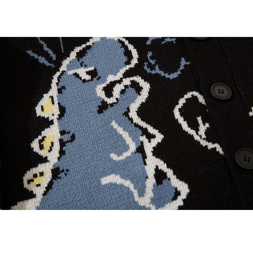 Style Core Aesthetics, New Style Trends Dinosaur Cardigan Sweater Style Core Aesthetics, New Style Trends Dinosaur Cardigan Sweater