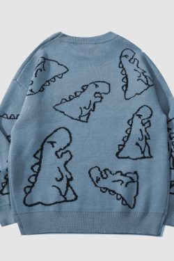 Style Core Aesthetics, New Style Trends Dinosaur Knitted Sweater