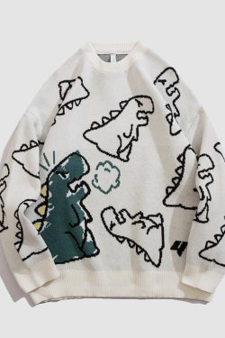 Style Core Aesthetics, New Style Trends Dinosaur Knitted Sweater