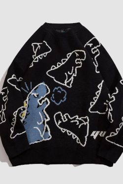 Style Core Aesthetics, New Style Trends Dinosaur Knitted Sweater