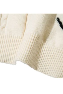 Style Core Aesthetics, New Style Trends Dinosaur Pattern Patchwork Solid Color Sweater