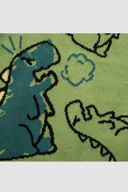 Style Core Aesthetics, New Style Trends Dinosaur Printed Sweater