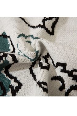 Style Core Aesthetics, New Style Trends Dinosaur Printed Vest Sweater