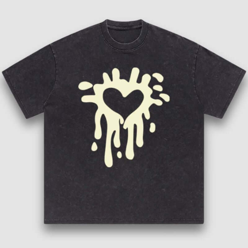 Style Core Aesthetics, New Style Trends Distressed Heart Print Tee Style Core Aesthetics, New Style Trends Distressed Heart Print Tee