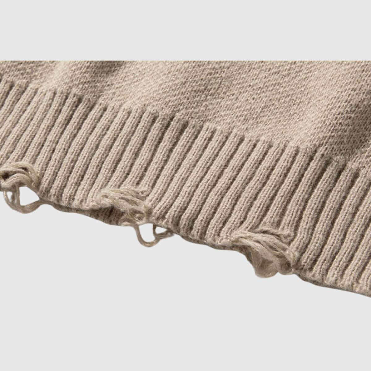 Style Core Aesthetics, New Style Trends Distressed Knit Pullover Sweater Style Core Aesthetics, New Style Trends Distressed Knit Pullover Sweater