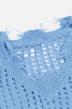 Style Core Aesthetics, New Style Trends Distressed Letter Knit Vest