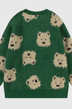 Style Core Aesthetics, New Style Trends Dog Pattern Knit Sweater