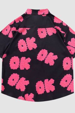 Style Core Aesthetics, New Style Trends Dopamine 'OK' Print Shirts