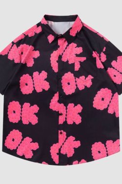 Style Core Aesthetics, New Style Trends Dopamine 'OK' Print Shirts