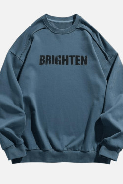 Style Core Aesthetics, New Style Trends Double Letter Print Sweatshirt