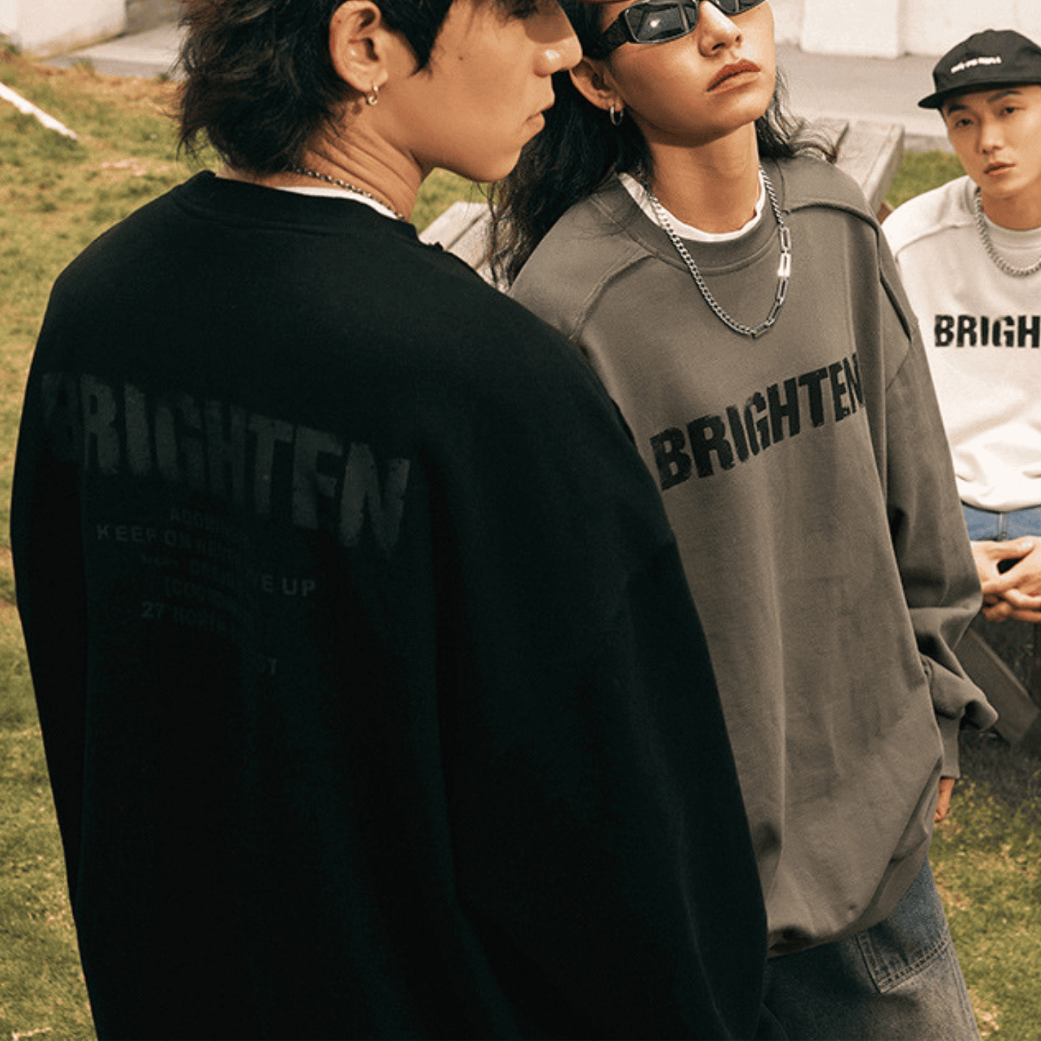 Style Core Aesthetics, New Style Trends Double Letter Print Sweatshirt Style Core Aesthetics, New Style Trends Double Letter Print Sweatshirt