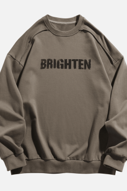 Style Core Aesthetics, New Style Trends Double Letter Print Sweatshirt